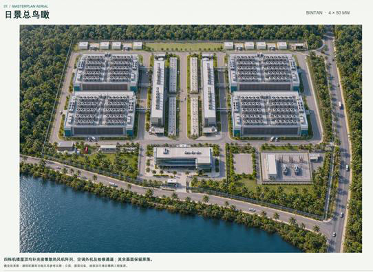 Aerial concept of the Phase One campus masterplan